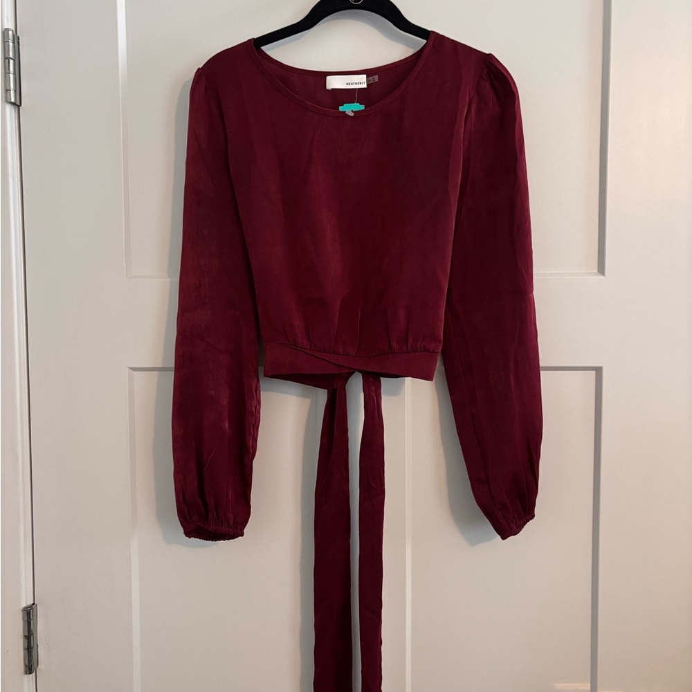 Elegant Burgundy Blouse